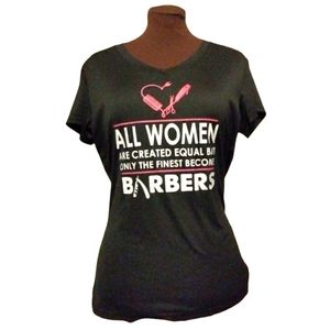 LG graphic t-shirt in black the words in arë pink across the front large size